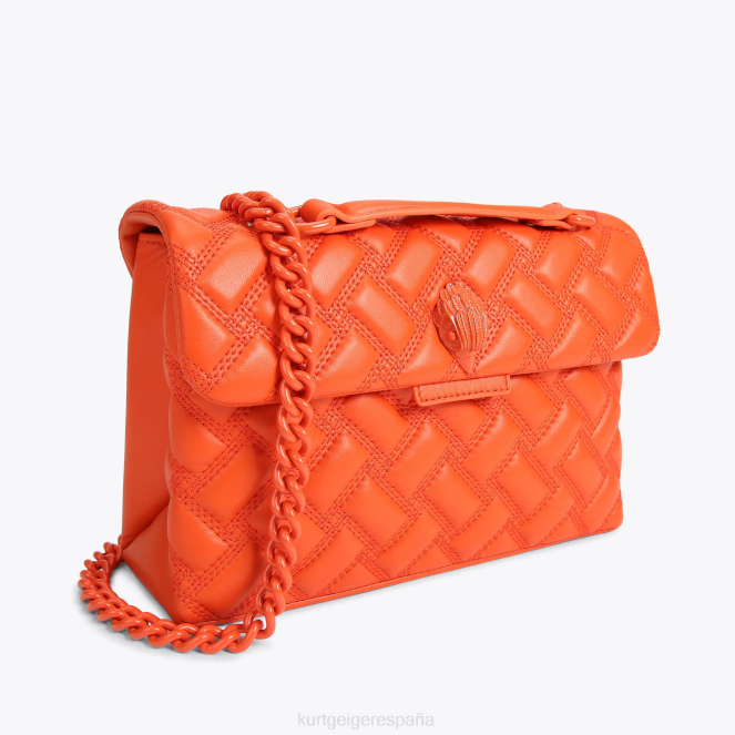 Kurt Geiger mujer bolso kensington londres empapado 2LPR10 | bolsas naranja